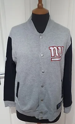 Buy NFL, New York Giants, Grey And Black Letterman Varsity Jacket • 50£