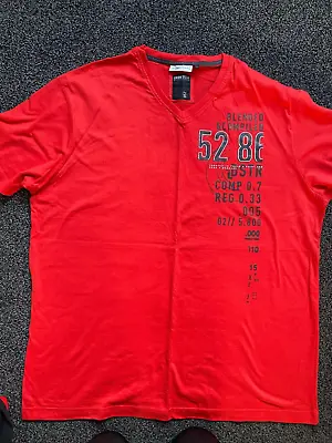 Buy Angelo Litrico Urban Distressed Red Logo T Shirt Size XXL • 8£