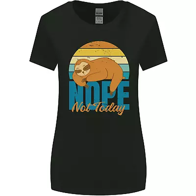 Buy Sloth Nope Not Today Funny Lazy Womens Wider Cut T-Shirt • 8.99£
