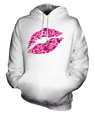 Buy Pink Camo Kiss Unisex Hoodie Top Gift Camo Kiss • 34£
