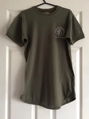 Buy Embrace Fitness,green Round Neck T Shirt With Rounded Hem,stitched Logo.Size S. • 1£