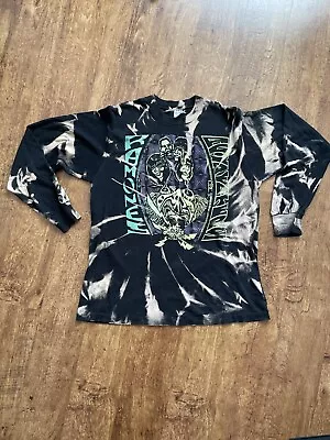 Buy Vintage Tie Dye Long Sleeves 1994 Ramones Tshirt With Back Print • 100£