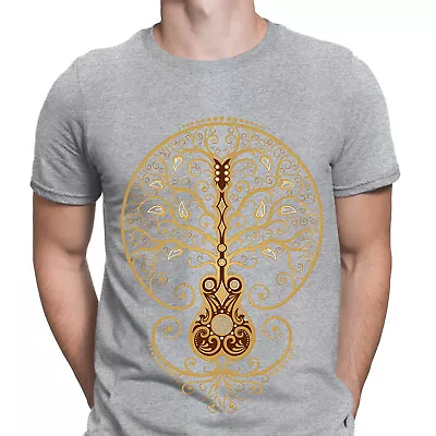 Buy Brown Acoustic Guitar Tree Of Life Acoustic Forest Mandala Music MensT-Shirts#D6 • 9.99£