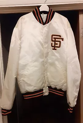 Buy Vintage STARTER San Francisco Giants Grey Diamond Collection MLB Jacket Men XL • 250£