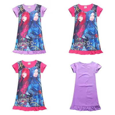 Buy Descendants Cartoon Girls T-Shirts Dresses Nightwear Nightdress Pyjamas Skirts • 9.38£