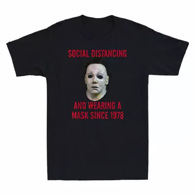 Buy Tee Distancing Vintage Social Men Since Cotton  Black 1978  T-Shirt • 13.99£