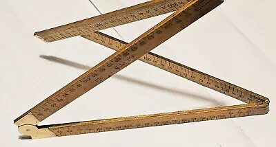 Buy Vintage 1 Metre Wooden Folding Carpenter's Rule : H G Barham Ltd - Timber Merch. • 4.95£