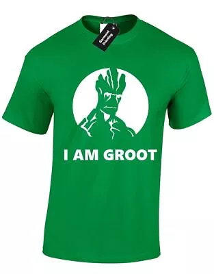 Buy I Am Groot Mens T Shirt Tee Cute Superhero Guardians Amusing Galaxy Casual Top • 7.99£