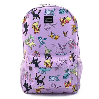 Buy RARE! LOUNGEFLY Pokemon Eevee Evolutions Nylon Backpack - NEW/SEALED W/TAGS • 93.51£