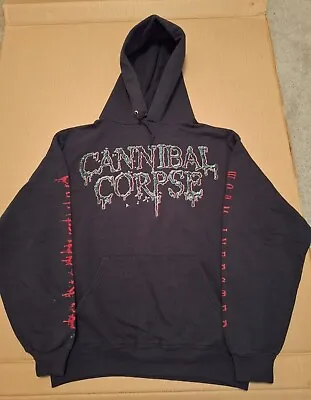 Buy #18 Vintage CANNIBAL CORPSE Worm Infested Tour 2002 Hoodie Hate Eternal Sinister • 150.20£