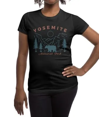 Buy NEW Small Threadless Yosemite National Park T-Shirt Black Woman's Tee • 14.21£
