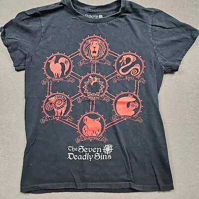 Buy The Seven Deadly Sins Shirt Womens Small Black Tee • 8.67£