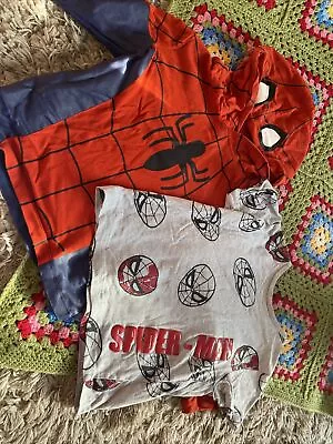 Buy Spiderman Boys Top And Hoodie 3-4 Years Superhero Set • 8.99£