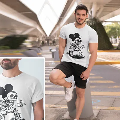 Buy Mickey Mouse T-Shirt Funny Sceleton Character Day Gifts 2022 S M L XL • 9.49£
