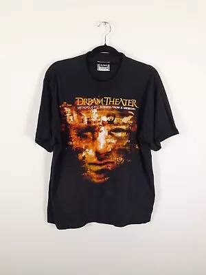 Buy Dream Theater The Roxx Label Black Graphic Print T-shirt Size Large (Generous) • 20£