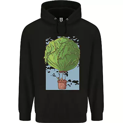 Buy Funny Lettuce Hot Air Balloon Mens 80% Cotton Hoodie • 19.99£