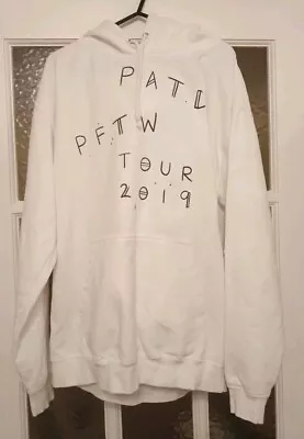 Buy Panic At The Disco PFTW Tour 2019 Hoodie Adult Large White • 8.48£