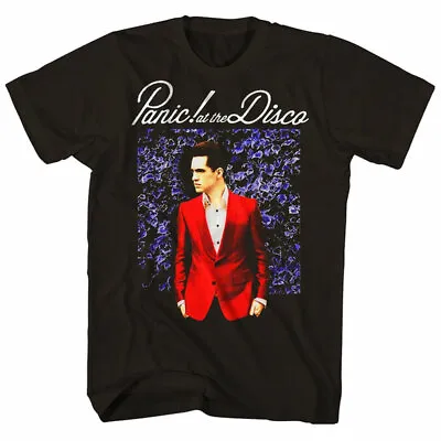 Buy Official Panic At The Disco Blue Wall Mens Black T Shirt Panic At The Disco Tee • 16.95£