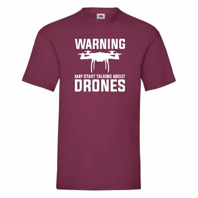 Buy Warning May Start Talking About Drones T Shirt Small-2XL • 10.99£