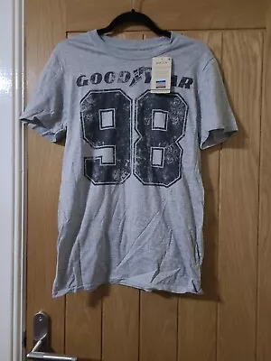 Buy Official Goodyear Mens  98 T-shirt Grey S Bnwt  • 13£