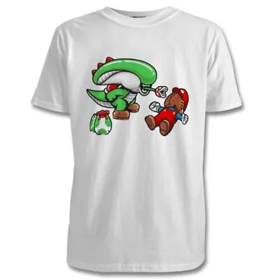 Buy Super Mario Bros & Alien Parody T Shirts - Size S M LXL 2 XL - Multi Colour • 19.99£