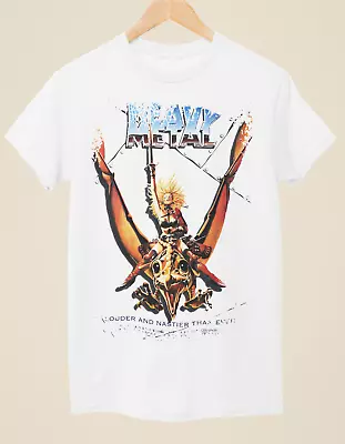 Buy Heavy Metal - Movie Poster Inspired Unisex White T-Shirt • 14.99£
