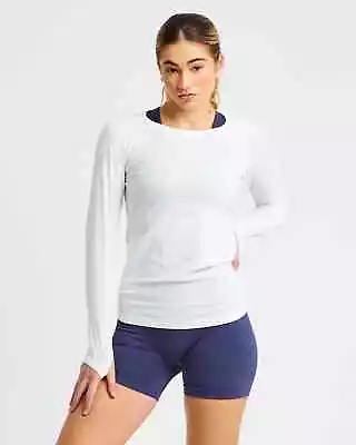 Buy AYBL Womens Embrace Seamless Long Sleeve T-Shirt White Size XS X-Small Extra • 19.95£