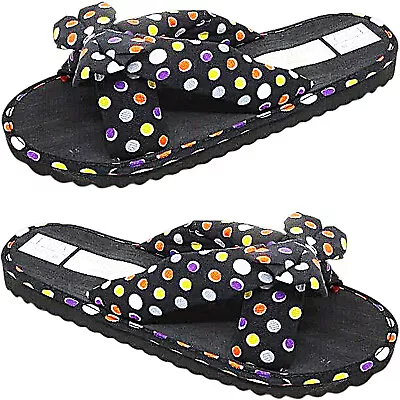 Buy New Women Ladies Light Flat Slip On Fabric Mules Summer Sandals Flip Flops Size  • 6.25£