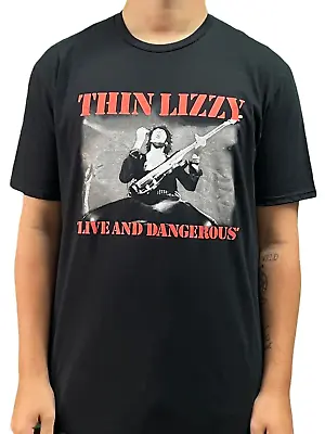 Buy Thin Lizzy Live & Dangerous Unisex Official Tee Shirt Brand New Various Sizes • 12.79£