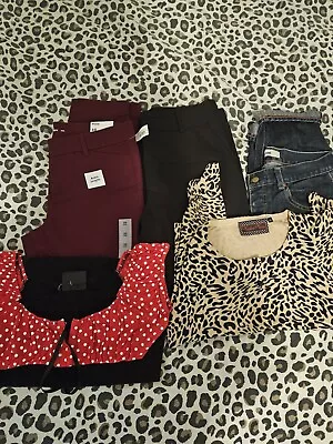 Buy Rockabilly 50s 60s Clothing Bundle Gap Jeans , Leopard Cardi, Polkadot Top Etc • 5£