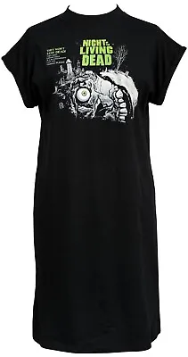 Buy Night Of The Living Dead Women's Horror High Neck T-Shirt Dress Zombie Graveyard • 29.50£