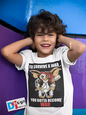 Buy Gizmo Gremlins War Rambo T-Shirt Boys Girls Movie Retro Tee Children Gift Kids • 9.99£
