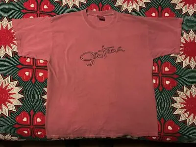 Buy Vintage Official Carlos Santana Guitar Rock Star 100% Cotton T-shirt Size L/XL • 20.79£