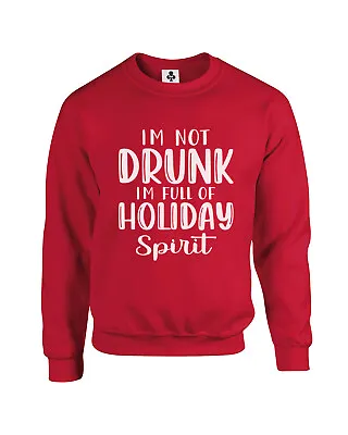 Buy I'm Full Of Holiday Spirit Funny Christmas Jumper Xmas Sweatshirt Adults • 19.95£