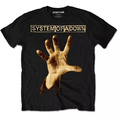 Buy SYSTEM OF A DOWN - Unisex T- Shirt - Hand - Black Cotton • 16.99£
