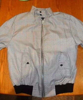 Buy Prince Of Wales Check Harrington Jacket Size Small To Medium • 19.95£