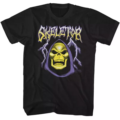 Buy Masters Of The Universe 80's Cartoon Skeletor Face Lightning Bolts Men's T Shirt • 38.47£