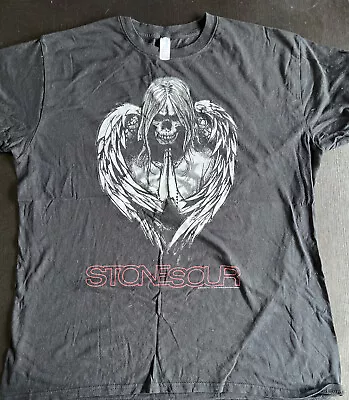 Buy Stone Sour Praying Skull Angel T-Shirt Size Small Size Large 2010 Official • 19.99£