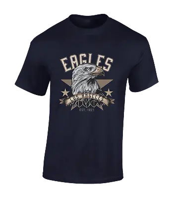 Buy Eagles Los Angeles Mens T Shirt Usa America Design Flag Cool Retro Fashion • 7.99£
