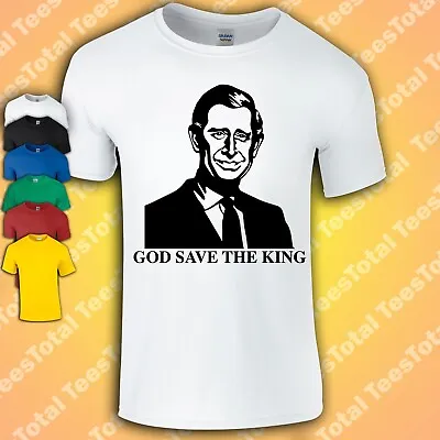 Buy God Save The King T-Shirt | Prince Charles | Queen Elizabeth | Camilla | Royal • 16.19£