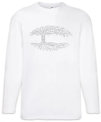 Buy Oval Yggdrasil Men Long Sleeve T-Shirt Valhalla Odin Viking Vikings Tree Of Life • 27.54£