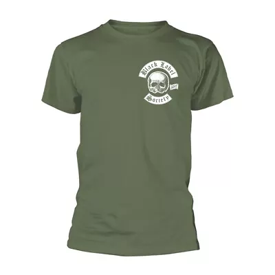 Buy Black Label Society 'Skull Logo Pocket' Olive Green T Shirt - NEW • 16.99£