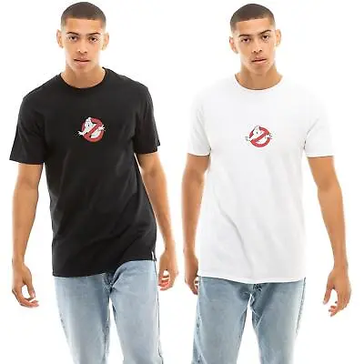 Buy Ghostbusters Mens T-shirt Ghostbusters EMB Black White S - XXL • 10.49£