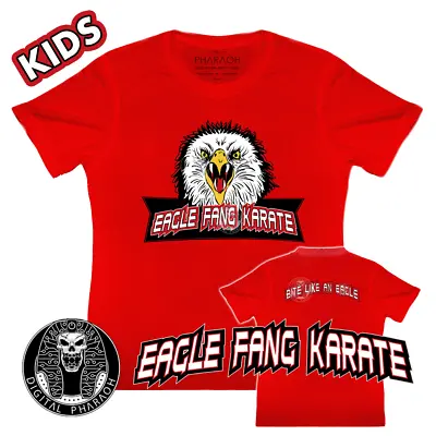 Buy KIDS Eagle Fang Karate DOJO T Shirt Cobra Kai Inspired Bite Like An EAGLE! • 18.99£