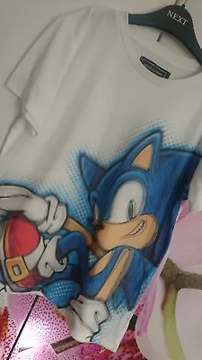 Buy New Sonic Boy T-shirt Top 9/10 Yrs 10 Yrs N1 • 4.85£