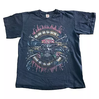 Buy Guns N Rose T-Shirt Graphic Print Short Sleeve Rock And Roll Black Mens Large • 19.99£
