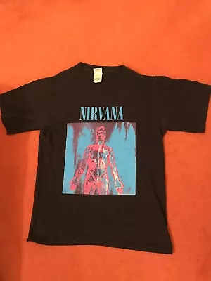 Buy Vintage 1992  Nirvana Sliver Band T-shirt SMALL ULTRA RARE • 189.99£