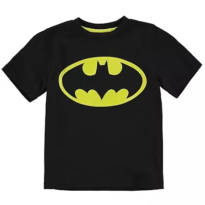 Buy Boys Juniors Official Batman Black Short Sleeve Tee Shirt T-shirt 13 Years • 5.99£