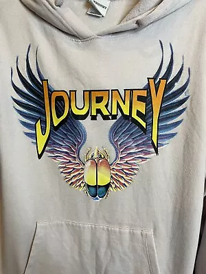 Buy Journey  Revelation  L/S Sweatshirt Hoodie,Pink W/Screen Print Logo Adult Large • 15.15£