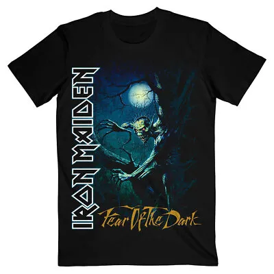 Buy Iron Maiden T-Shirt Fear Of The Dark Tree Sprite Band New Black Official • 15.95£